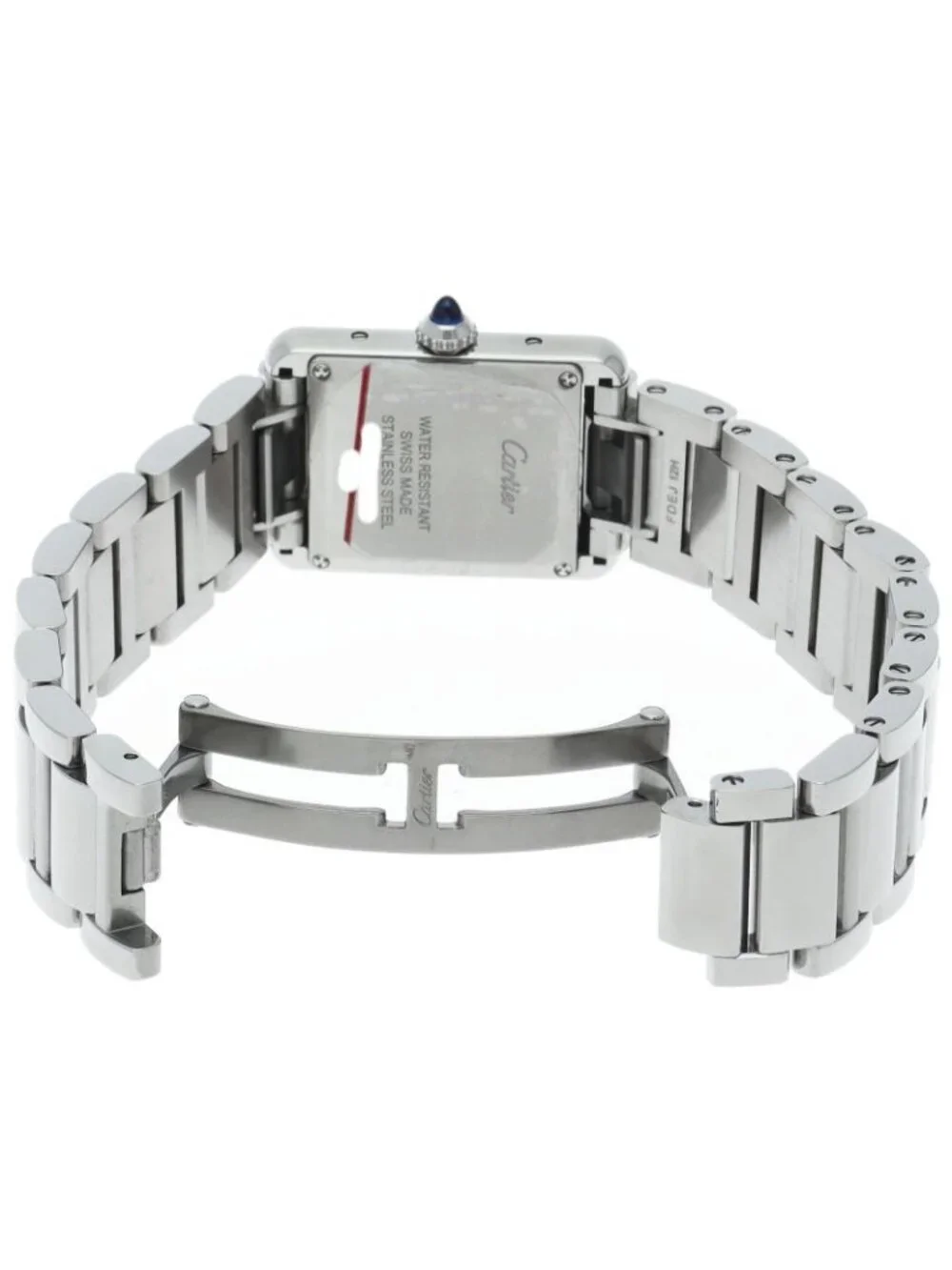 Cartier Tank Must SM Watch Box Stainless Steel Silver Polished